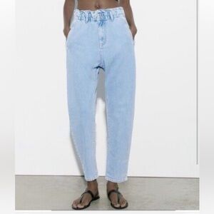 Zara jeans- amazing fit. Size 24 (fits small as shown in picture)